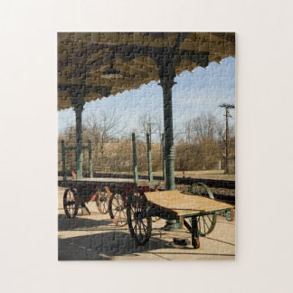 Bristol Va. Train Station Freight Wagons puzzle