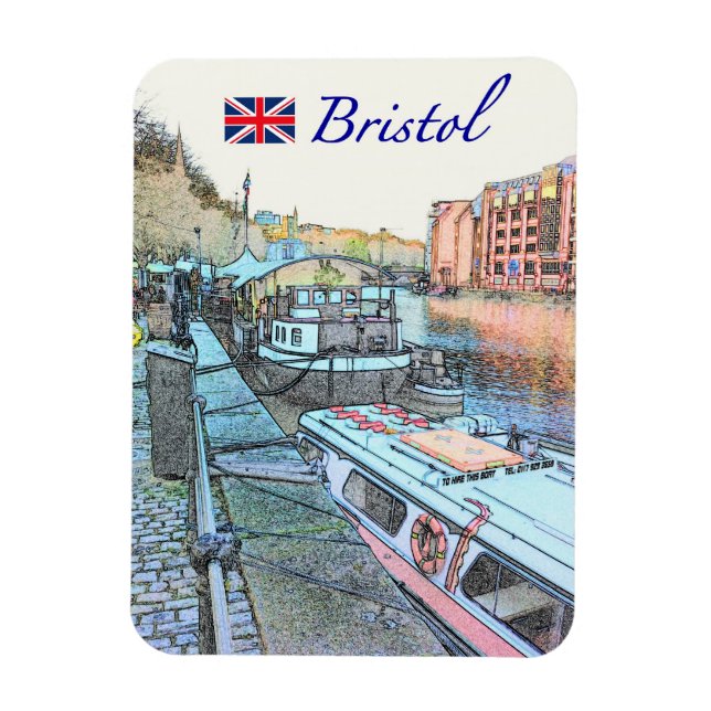Bristol Wharf Magnet (Vertical)
