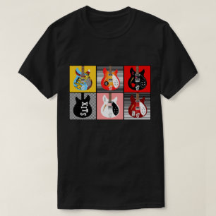 Brit pop art mods Modfather electric guitars T-Shirt