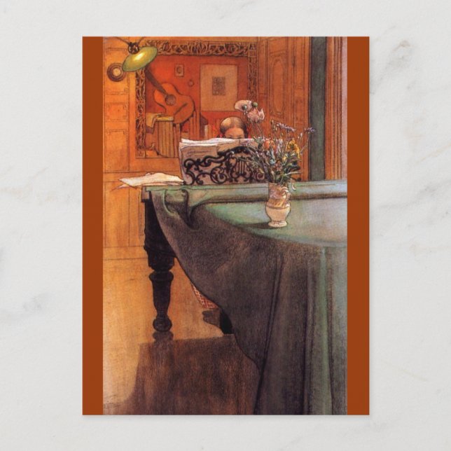 Brita at the Piano Postcard (Front)