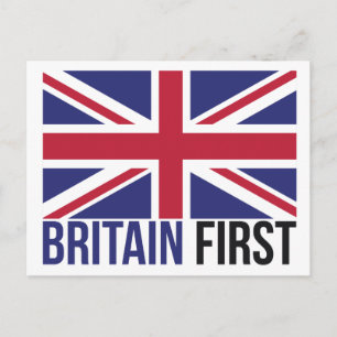Britain First UK Flag Editable Postcard