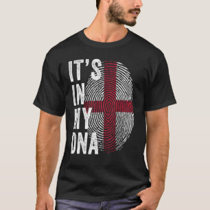 Britain It's In My DNA Cute British Fingerprint En T-Shirt