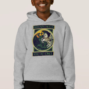 Britain Needs You at Once – St. George Vintage Art