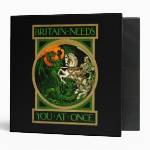 Britain needs you at once, WWI British War Poster Binder