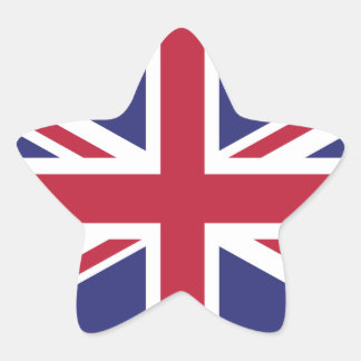 Britain UK Flag Brexit star shaped x20 stickers