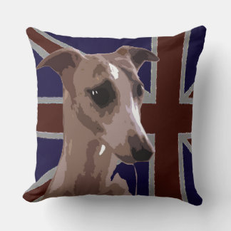 Britannia series: Buddy the whippet Throw Pillow