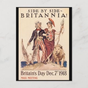 Britannia World War II Postcard