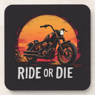 Brite-T Motorcycle Ride or Die 0019613 Coaster
