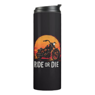 Brite-T Motorcycle Ride or Die 0019613 Thermal Tumbler