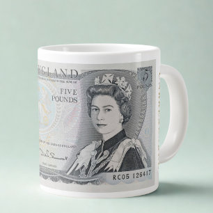 British 1971 £5 Note Mug – Queen Elizabeth II