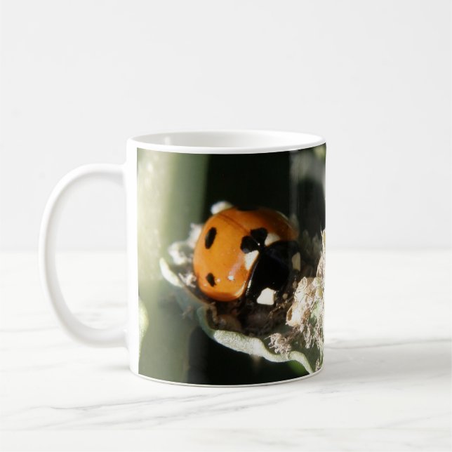 British 7 Spot Ladybug Mug (Left)