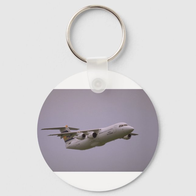 British Aerospace 146 Whisperjet taking off, Biggi Keychain (Front)
