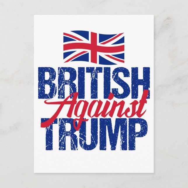 British Against Trump Postcard (Front)