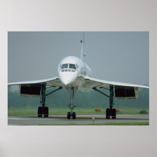 British Airways Concorde, on taxi way Poster