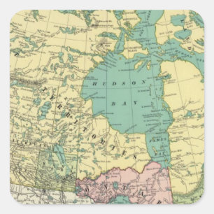 British America Square Sticker