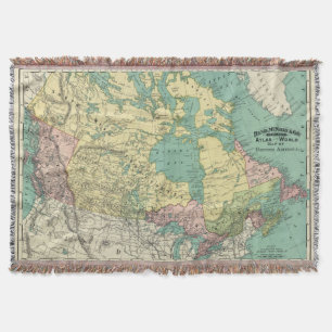 British America Throw Blanket