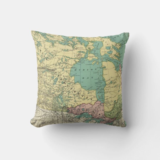 British America Throw Pillow (Front)