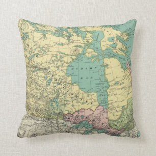 British America Throw Pillow