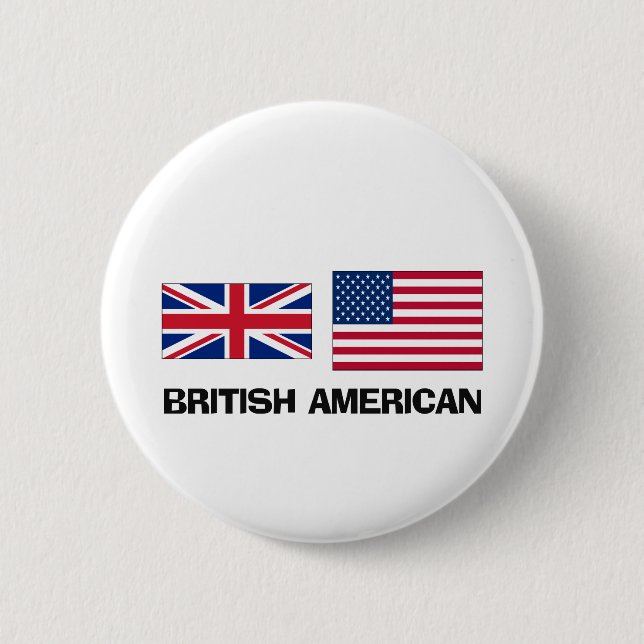 British American 2 Inch Round Button (Front)