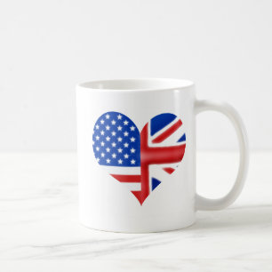 British American Heart Coffee Mug