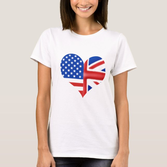 British American Heart T-Shirt (Front)