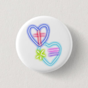 British-American Love across the miles 1 Inch Round Button