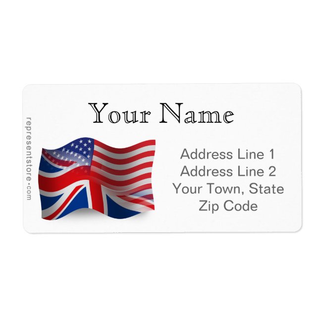 British-American Waving Flag (Front)