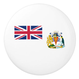 British Antarctic Territory Flag Ceramic Knob