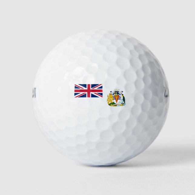 British Antarctic Territory Flag Golf Balls (Front)