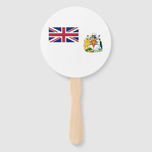British Antarctic Territory Flag Hand Fan