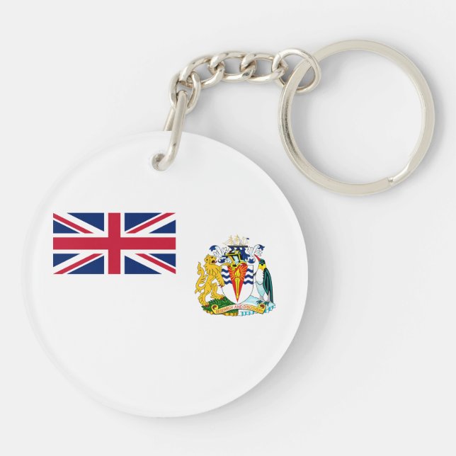 British Antarctic Territory Flag Keychain (Back)