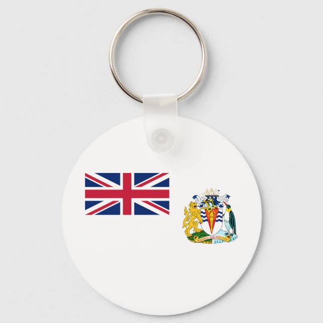 British Antarctic Territory Flag Keychain (Front)