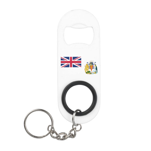 British Antarctic Territory Flag Keychain Bottle Opener (Front)