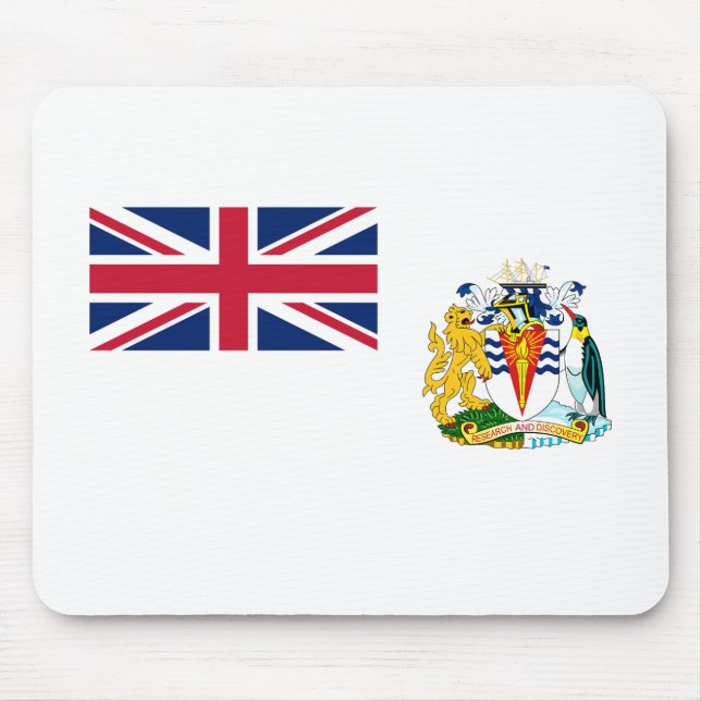 British Antarctic Territory Flag Mouse Pad (Front)