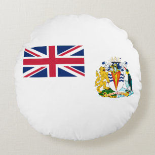 British Antarctic Territory Flag Round Pillow
