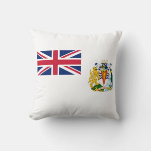 British Antarctic Territory Flag Throw Pillow