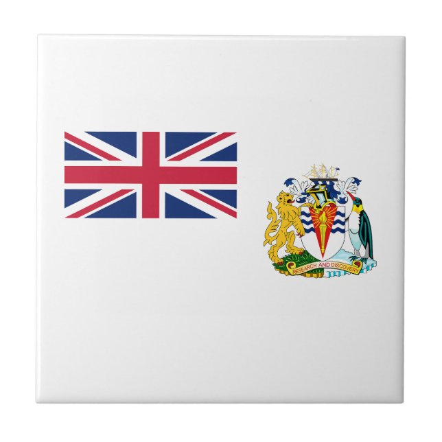 British Antarctic Territory Flag Tile (Front)