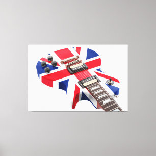 BRITISH ARE COMING GUITAR 40x60 Canvas Print