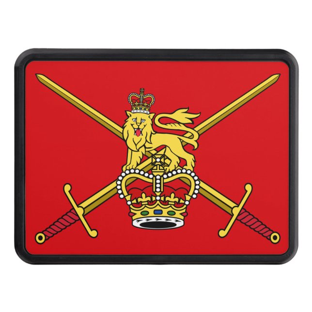 British Army flag (non-cerimonial) Trailer Hitch Cover (Front)