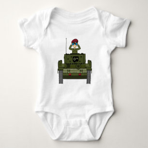 British Army Soldier in Tank Creeper