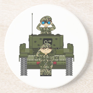 British Army Soldiers and Tank Coaster