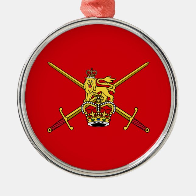 British Army (UK Military) Metal Ornament (Front)