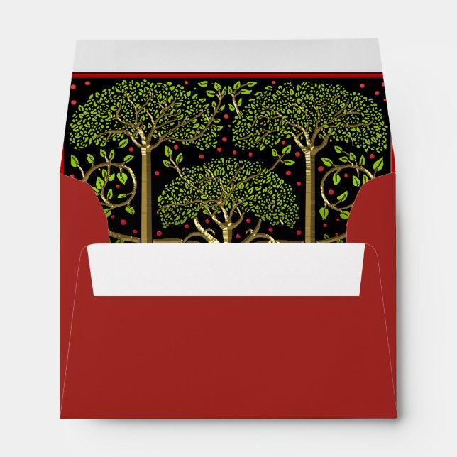 British Arts and Crafts Christmas - Personalized Envelope (Back (Bottom))