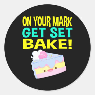 British Baking Show Baking S Get Set Bake Off Classic Round Sticker