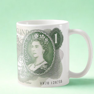 British Bank Note Mug – 1970 One Pound Note on Mug