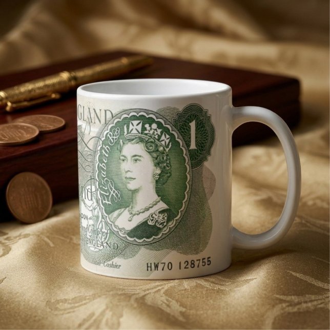 British Bank Note Mug – 1970 One Pound Note on Mug (Creator Uploaded)