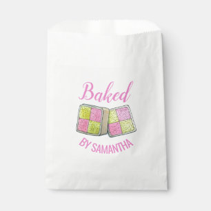 British Battenberg Marzipan Sponge Cake Baked By Favour Bag