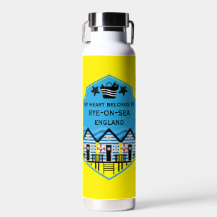 British Beach Hut Gifts And Decor Water Bottle