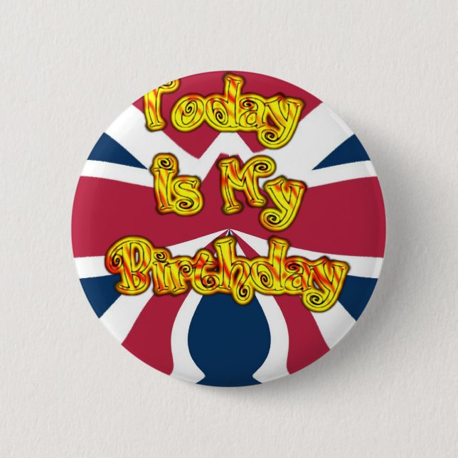 British Birthday Gifts Art Print 2 Inch Round Button (Front)