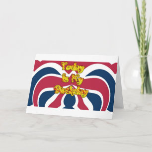British Birthday Gifts Art Print Card